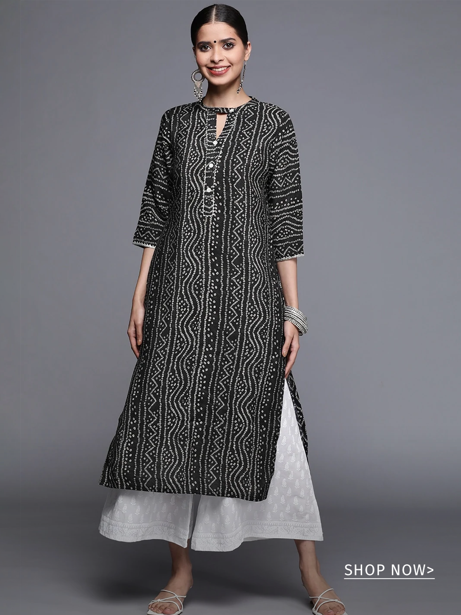 Buy Black Kurtis & Tunics for Women by VREDEVOGEL Online | Ajio.com